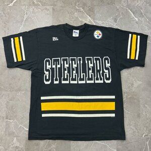 90s Vintage Pittsburgh Steelers Graphic Tee Mens 2XL XXL Rod Woodson Football
